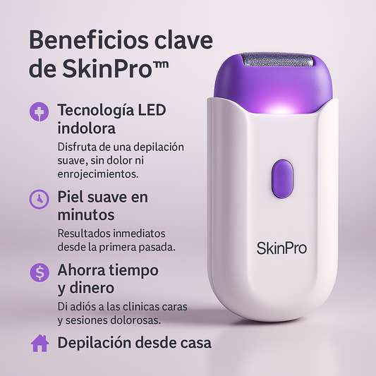 SkinPro™ I Depiladora Eléctrica Laser LED Indolora