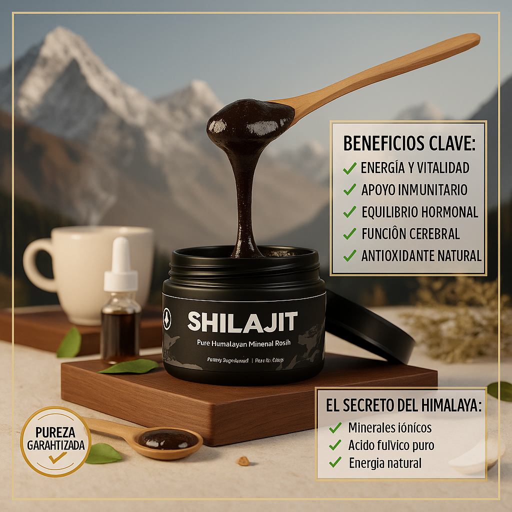 Shilajit Gold™ – Energía Ancestral del Himalaya
