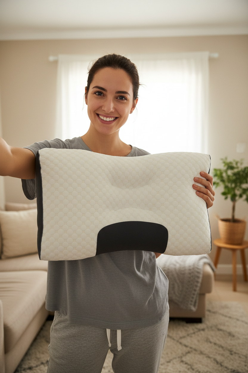 Cliente com almofada ConfortPro